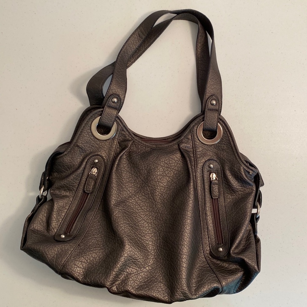 Rosetti Pewter Hobo Style Purse